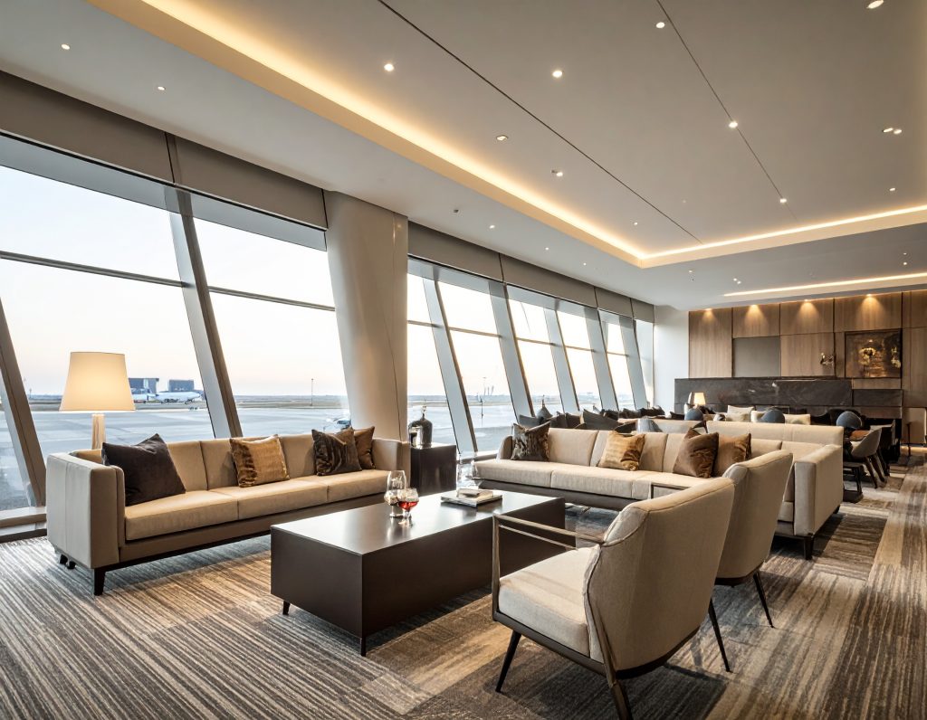 Best luxurious facilities in Airport Lounge in Singapore's Changi airport.
