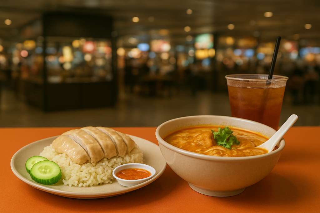 Hawker Food by Food Republic at Changi Airport, Singapore.