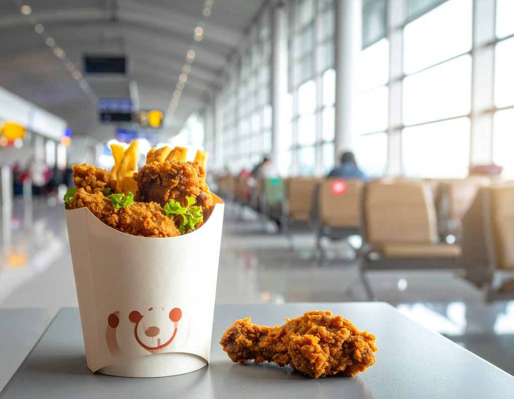 KFC fast food outlet at an airport.