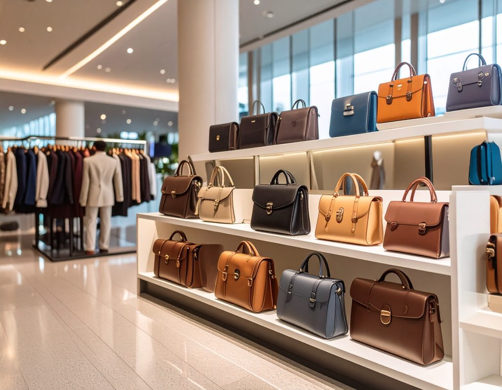 Louis Vuitton travel trunk on display at duty-free.