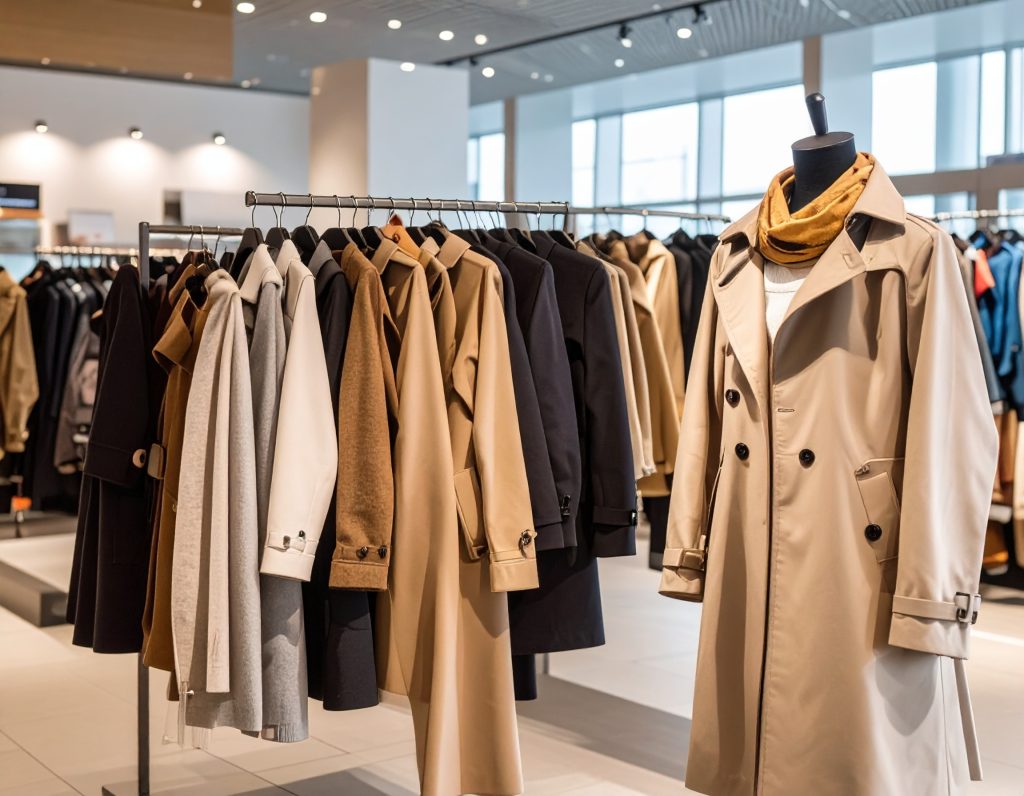 Burberry boutique inside international airport.