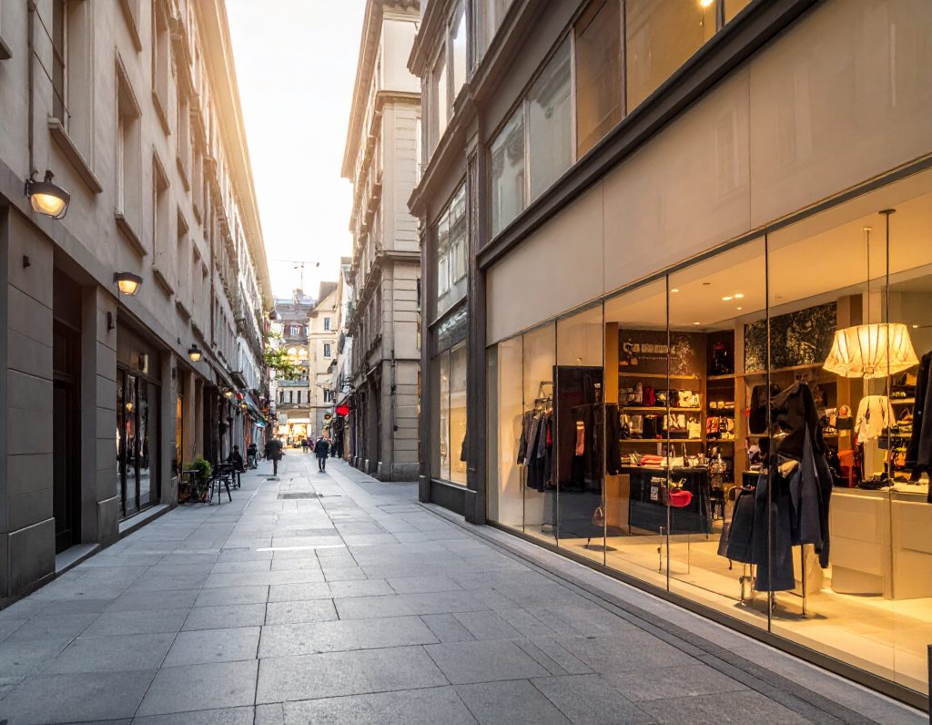 Bahnhofstrasse shopping street Zurich.
