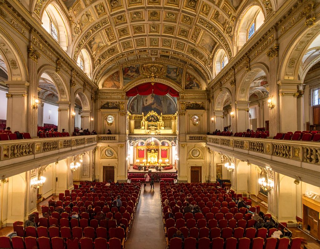 Audience inside Zurich Opera House.