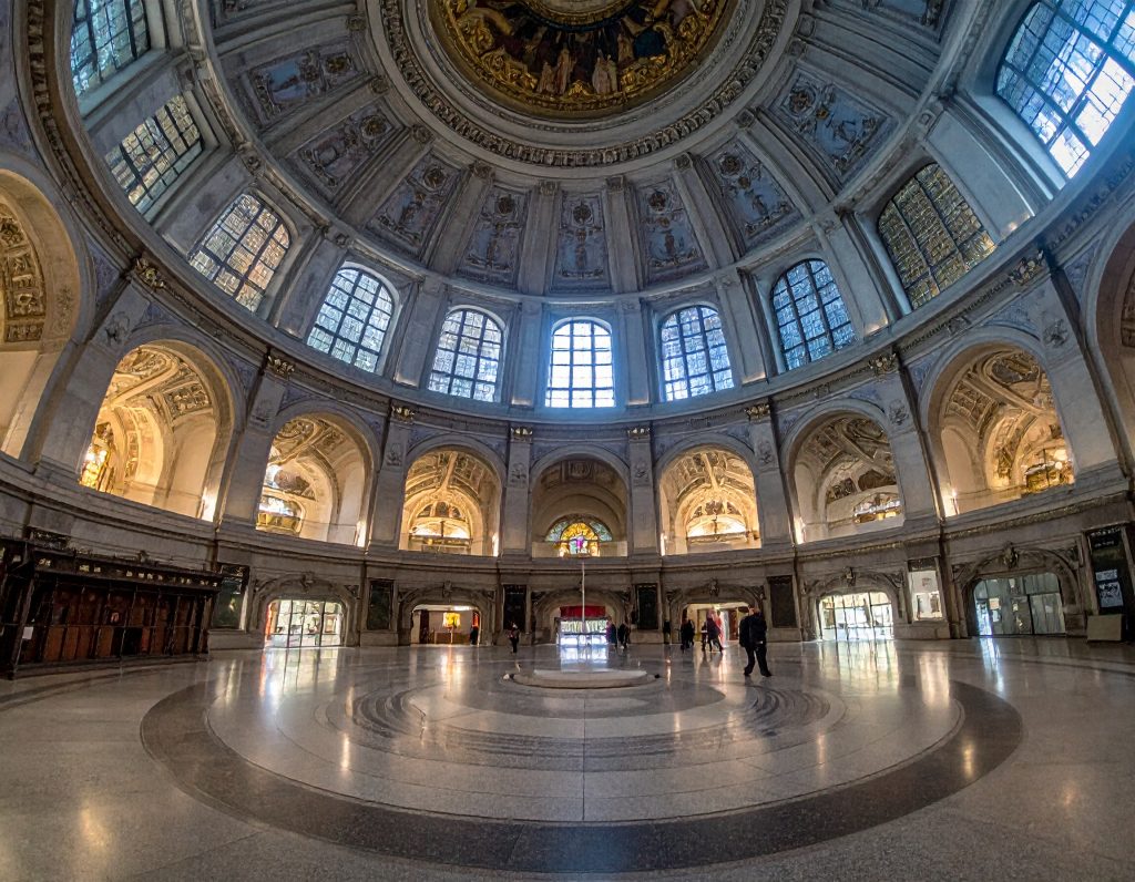 Interior of Berlin Cathedral showcasing intricate architecture.