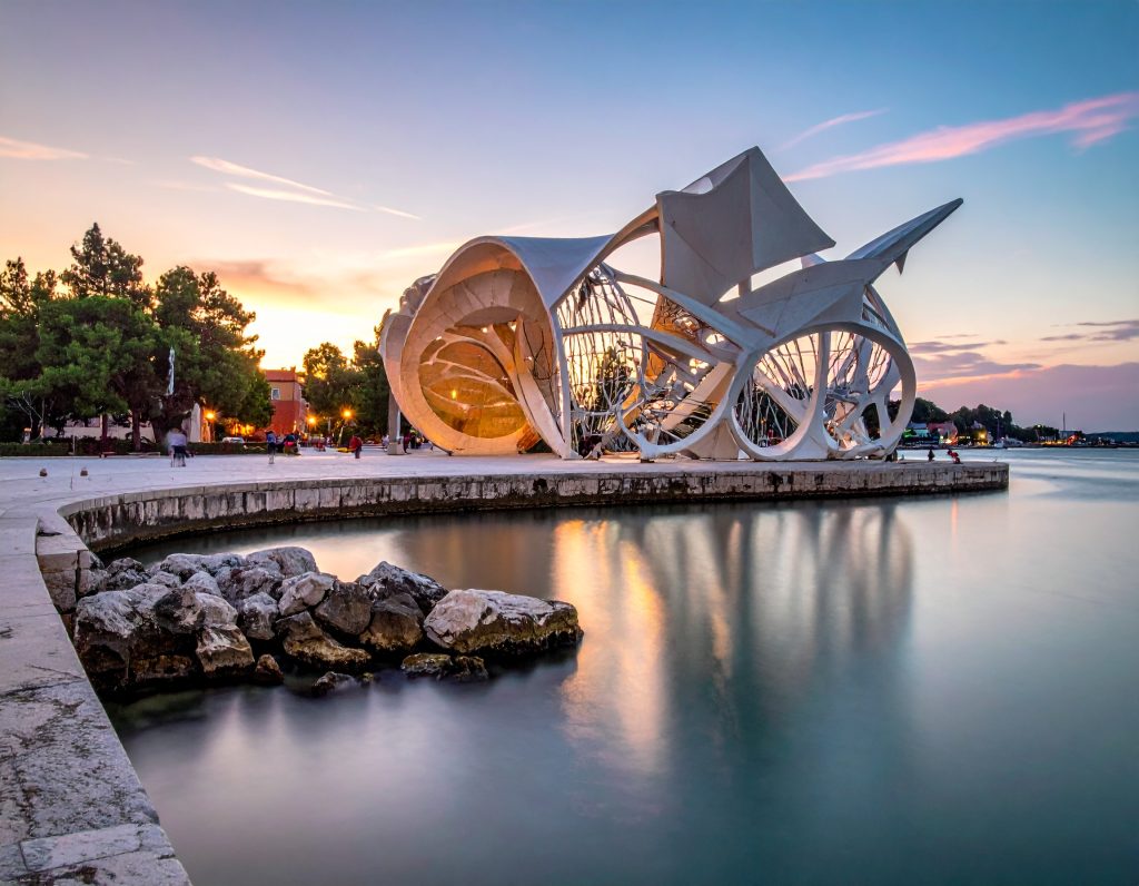 Sea Organ and Greeting to the Sun installations in Zadar.