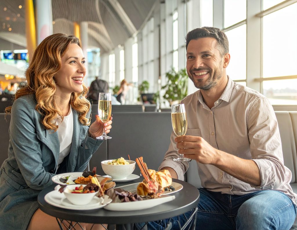 British Airways lounge Miami Airport with best ambience and luxury.