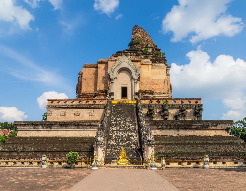Ancient chedi at Wat Chedi Luang, Chiang Mai.