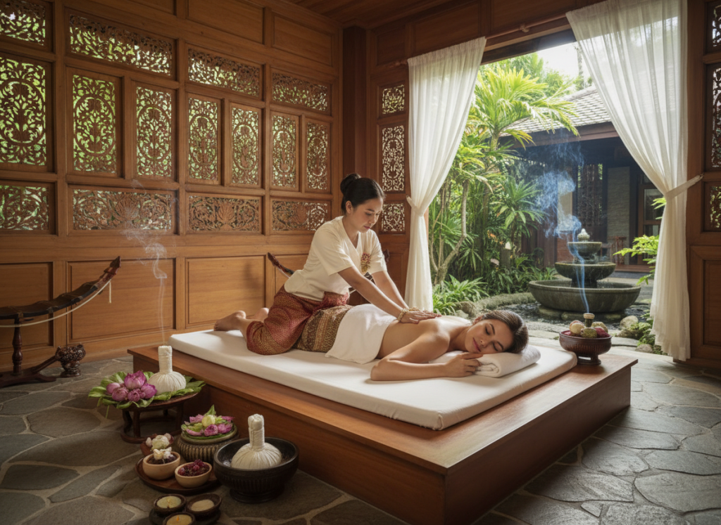 Traditional Thai spa and wellness experience in Phuket.